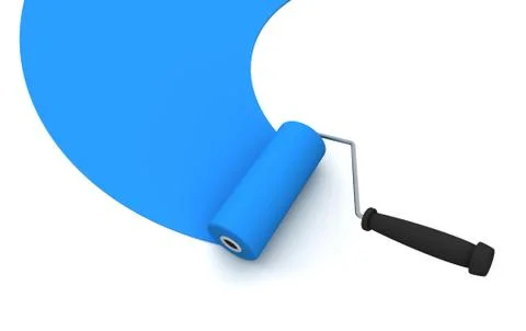 Paint roller isolated Stock Illustration