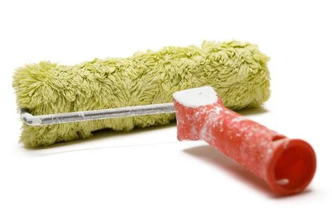 Paint Roller Isolated on a White Background 스톡 사진