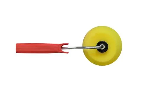 Paint roller isolated on white background Foto stock