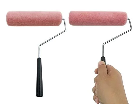 Paint roller isolated on white background Stock Photos