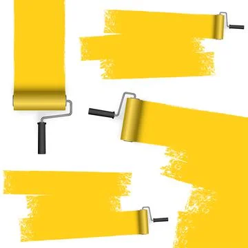 Paint roller with markings Stock Illustration