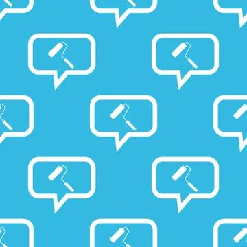 Paint roller message pattern Stock Illustration