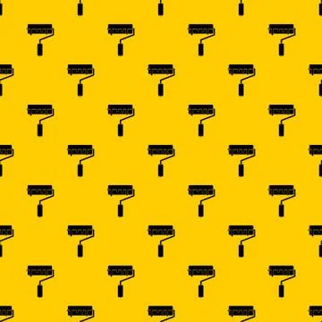 Paint roller with paint pattern vector イラスト素材