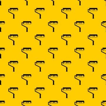 Paint roller with paint pattern vector Stock Illustration