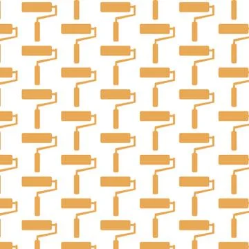 Paint roller pattern background Stock Illustration
