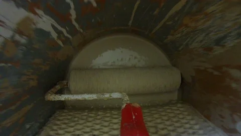 Paint roller POV dipping into a bucket of paint Stock Footage 105383089