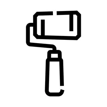 Paint roller tool for renovation and home improvement Stock Illustration