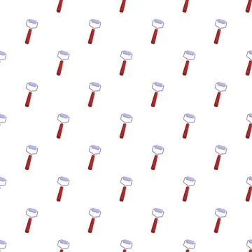 Paint roller tool repeating pattern background illustrating renovation Stockillustratie