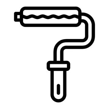 Paint roller Vector Icon Design Illustration Stock Illustration