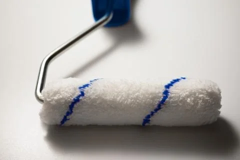 Paint roller view 库存照片