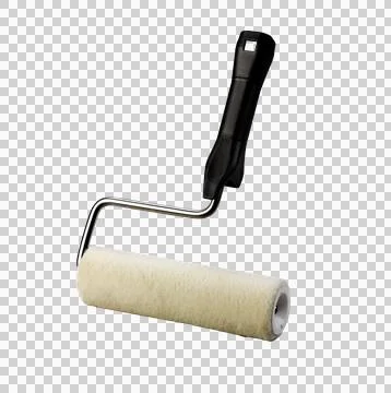 Paint roller on white background Stock Photos