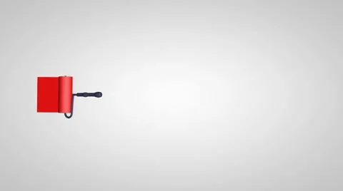 Paint rollers. Alpha matte included. Video stock 8533684