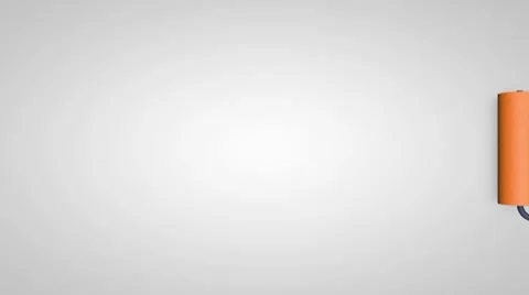 Paint rollers In left. Alpha matte included. 스톡 동영상 8533705