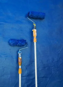 Paint rollers Stock Photos