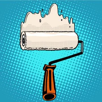 Paint rollers repair Stock Illustration