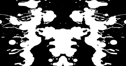 Paint Rorschach Stock Footage 312740004