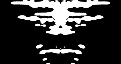 Paint Rorschach Stock Footage 312740070