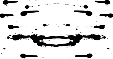 Paint Rorschach Stock Footage 312740089