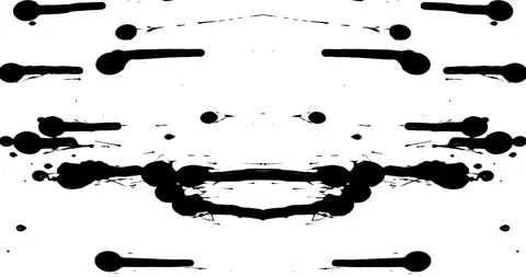 Paint Rorschach Stock Footage 312740097