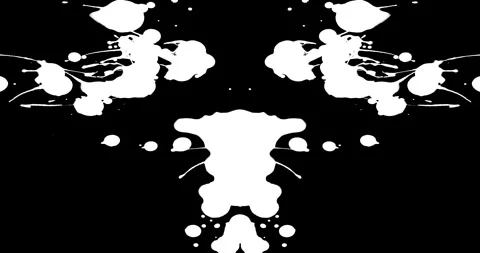 Paint Rorschach Stock Footage 312740144