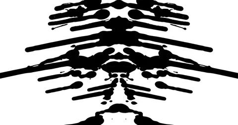 Paint Rorschach Stock Footage 312740199