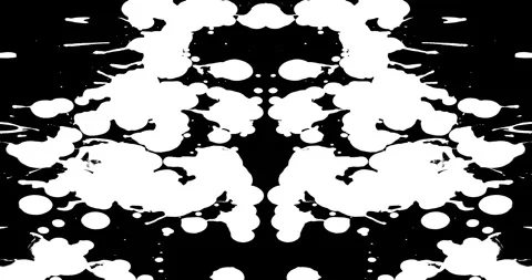 Paint Rorschach Stock Footage 312740238