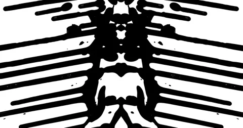 Paint Rorschach Stock Footage 312740274