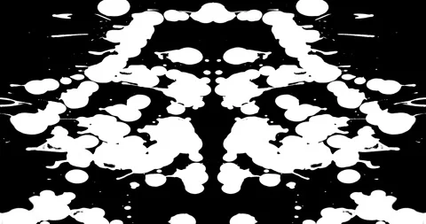 Paint Rorschach Stock Footage 312740346