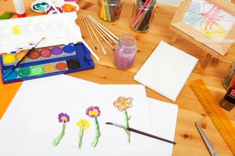 Paint in the school Stock Photos