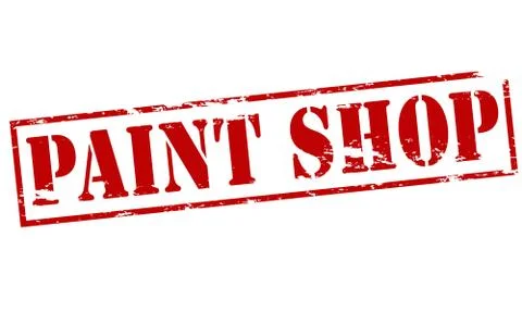 Paint shop Stock Illustration