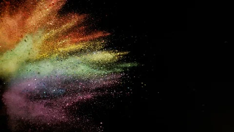 Paint in Slow Motion Stock Footage 115720300