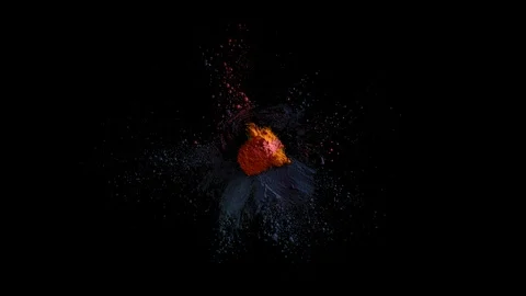 Paint in Slow Motion Stock Footage 115785978