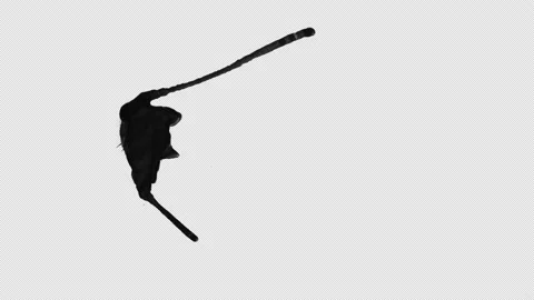 Paint slowly spreading on transparent background Stock Footage 147561928