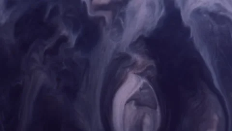 Paint spatter ink blob marble stream explosion Video stock 303877073