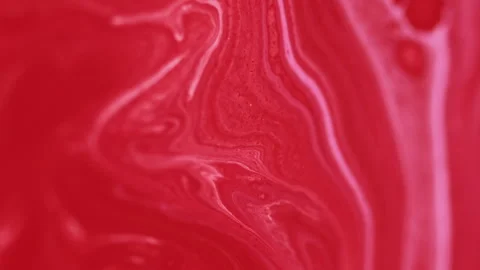 Paint spill acrylic dye wave red white ink marble Stock Footage 286288724