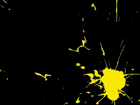 Paint Splash [12-20] - Acrylic Fluid Color Liquid Varnish Splatter Stock Footage 92840597