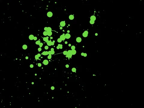 Paint Splash [15-20] - Acrylic Fluid Color Liquid Varnish Splatter Stock Footage 92840897