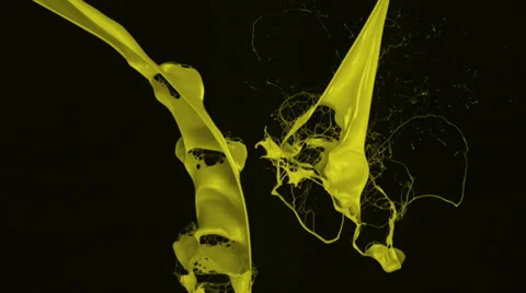 Paint splash in the air,  Slow Motion Stock Footage 30461330