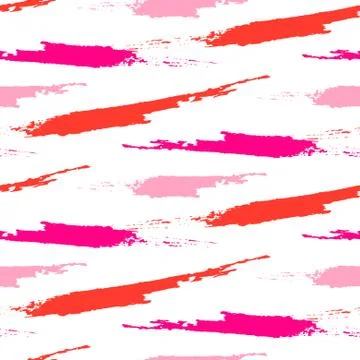 Paint splash brushstrokes seamless vector pattern Illustrazione stock