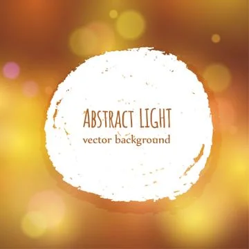 Paint splash frame for text on abstract bokeh background Stock Illustration