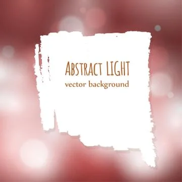 Paint splash frame for text on abstract bokeh background Stock Illustration