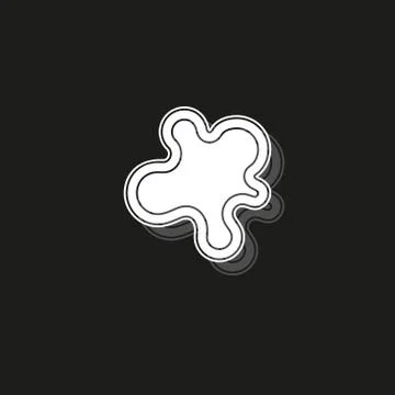 Paint splash icon, ink splatter illustration Ilustración de archivo