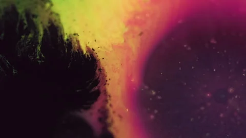 Paint splash ink drop color gradient spatter wave Stock Footage 270975654