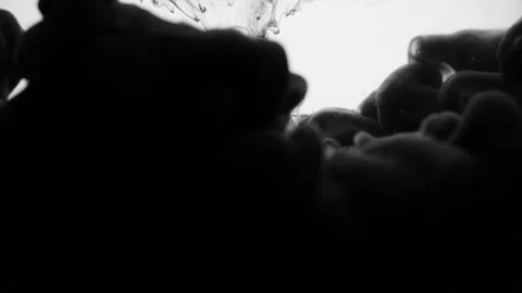 Paint splash in a liquid Stock Footage 196296425