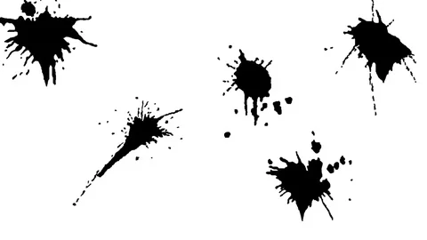 Paint splash patterns for transitions \ New quality universal motion dynamic Stock Footage 79868802