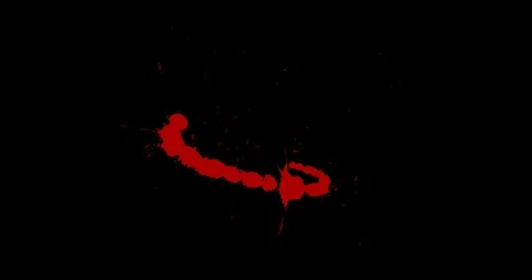 Paint Splash. Red Paint Splatter. 動画素材 122576428