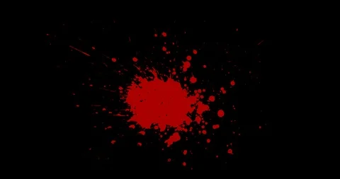 Paint Splash. Red Paint Splatter. 库存影片 122576642