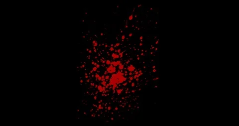 Paint Splash. Red Paint Splatter. Vídeo Stock 122576813