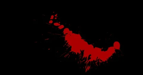 Paint Splash. Red Paint Splatter. Vídeo Stock 122577596