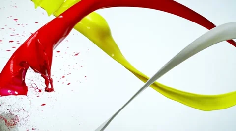 Paint splash, Slow Motion Stock Footage 12234000